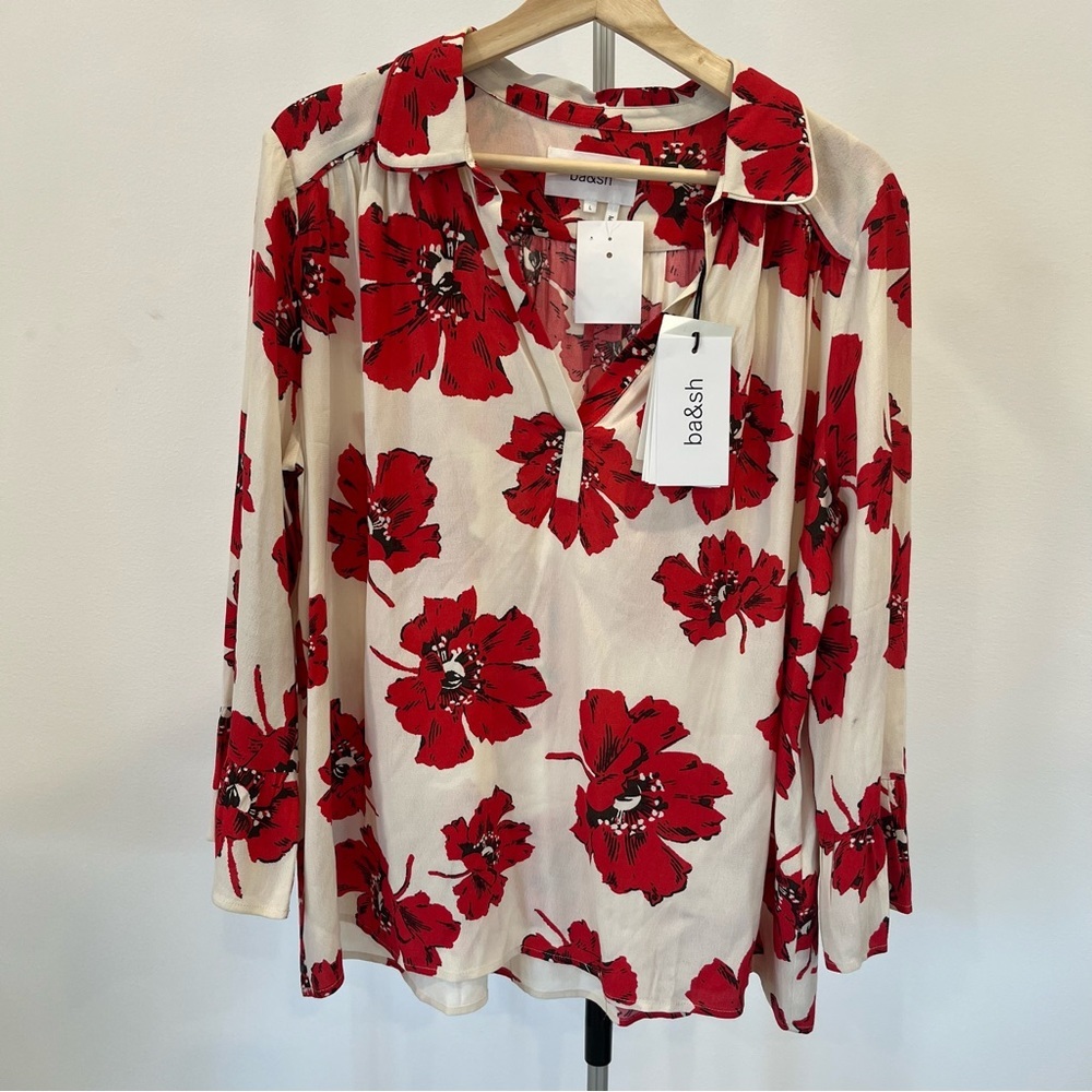 NWT ba&sh Keddy Blouse Top - Picture 5 of 15